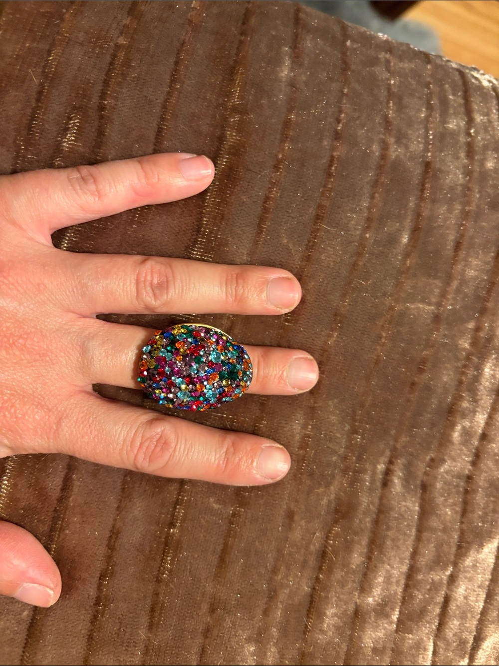 kate spade Multicolor Crystal Dome Ring